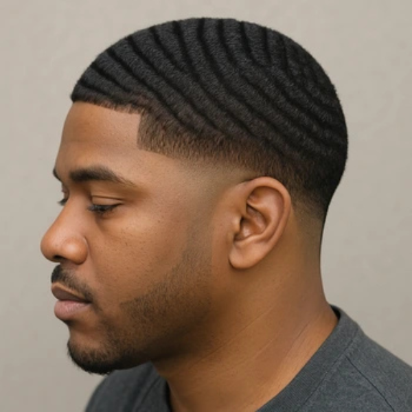 Taper Hair cut with waves